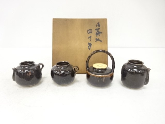 JAPANESE TEA CEREMONY / CHAIRE TEA CADDY / OLD SETO GLAZE 